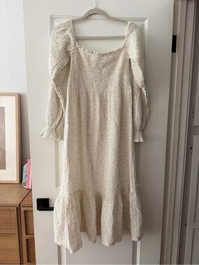 NOTHING FITS BUT Maternity Cotton Gauze Floral Yuki Dress